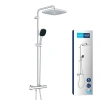 Фото Набір змішувачів 2 в 1 для ванної кімнати Grohe QuickFix Vitalio Comfort Cube зі змішувачем для раковини Dice (UA203101TM)