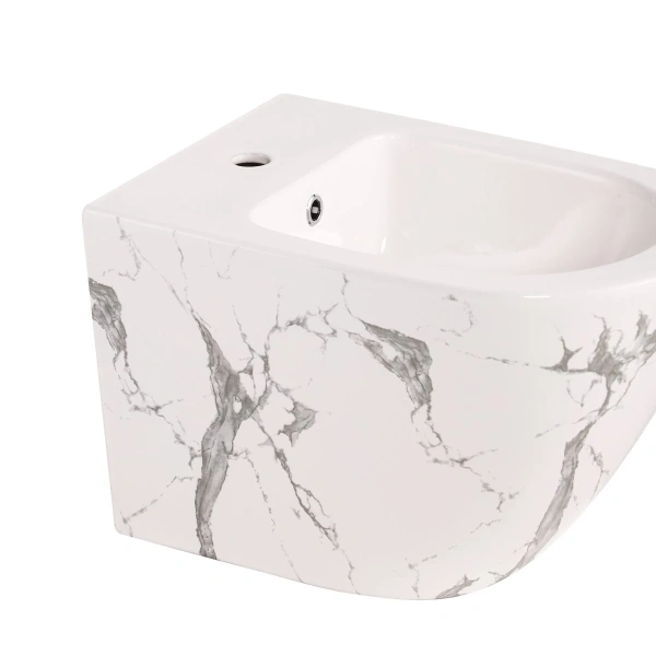 Біде підвісне Qtap Robin 515x370x350 мм, Marble