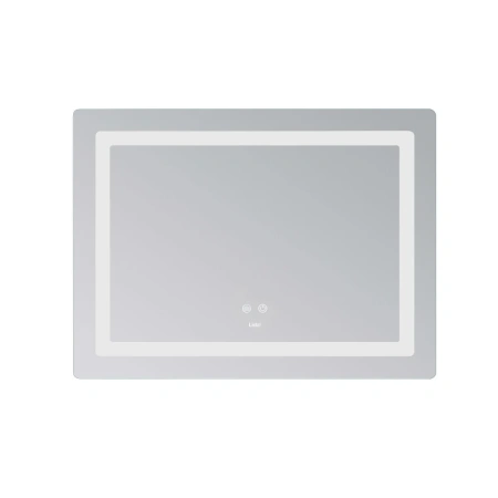 Дзеркало Lidz Kubis (KU2) 800х600 з LED-підсвічуванням Touch, з антизапотіванням, з регулюванням яскравості