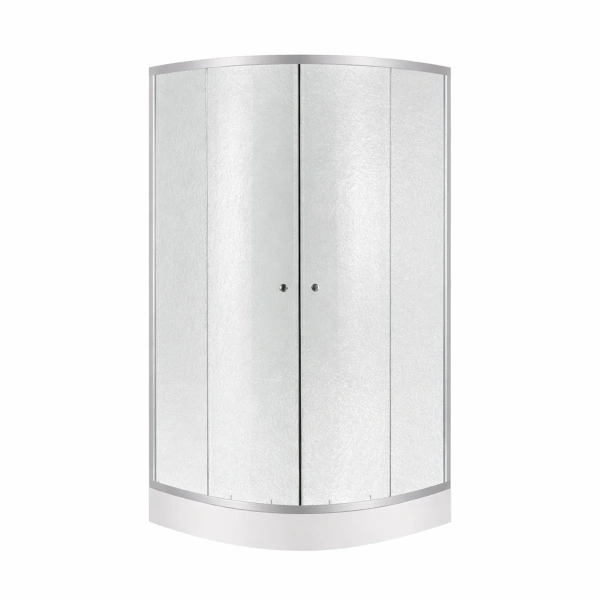 Душова кабіна Lidz Latwa SC90x90.SAT.LOW.FR, скло Frost 4 мм + душовий піддон Lidz ST90x90x14