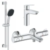 Комплект змішувачів для ванної кімнати з термостатом Grohe QuickFix
