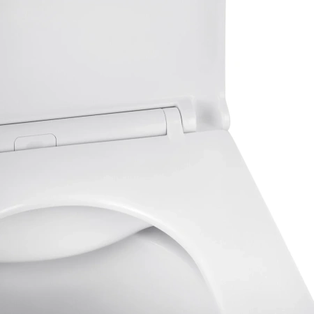 Унітаз підвісний безобідковий Kroner Eifel WHI493436 RIMLESS з сидінням Slim Duroplast / Soft-close