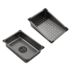 Фото Кухонна мийка Kroner KRP Schwarze - SET7545NB PVD (3.0/0.8 мм)