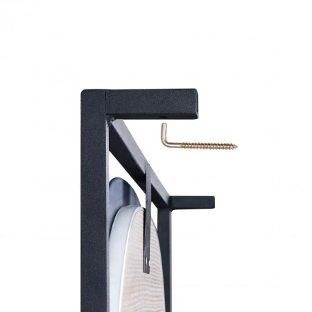Дзеркало Qtap Taurus 800х850х140 Black/Whitish oak з LED-підсвічуванням
