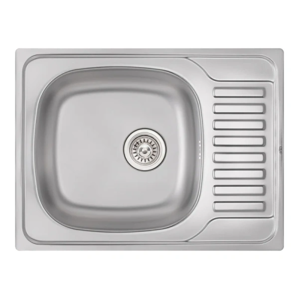 Кухонна мийка Qtap 6550 Satin 0,8 мм