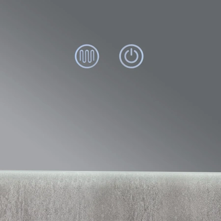 Дзеркало Qtap Taurus (TA2) 1000×800 мм з LED-підсвічуванням Touch, з антизапотіванням, з димером, рег. темп. кольору (3000-6500K)