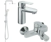 Набір змішувачів 3 в 1 GROHE BAU EDGE