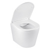 Унітаз підвісний безобідковий Kroner Armada WHI513636 RIMLESS з сидінням Slim Duroplast / Soft-close