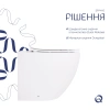 Унітаз підвісний білий 520x365x365 мм. з сидінням Slim Duroplast Qtap Robin
