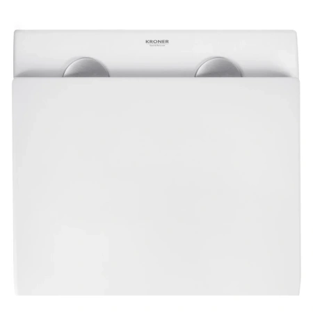 Унітаз підвісний безобідковий Kroner Harz WHI493736 RIMLESS з сидінням Slim Duroplast / Soft-close /