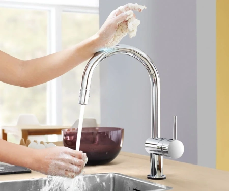 Фото Сенсорний змішувач для кухні GROHE MINTA TOUCH
