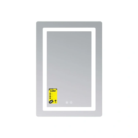 Дзеркало Lidz Kubis (KU2) 600х800 з LED-підсвічуванням Touch, з антизапотіванням, з регулюванням яскравості