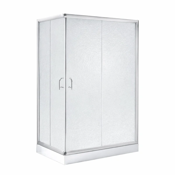 Душова кабіна Lidz Wawel SC100x80.SAT.LOW.FR, скло Frost 5 мм + душовий піддон Lidz ST100x80х14