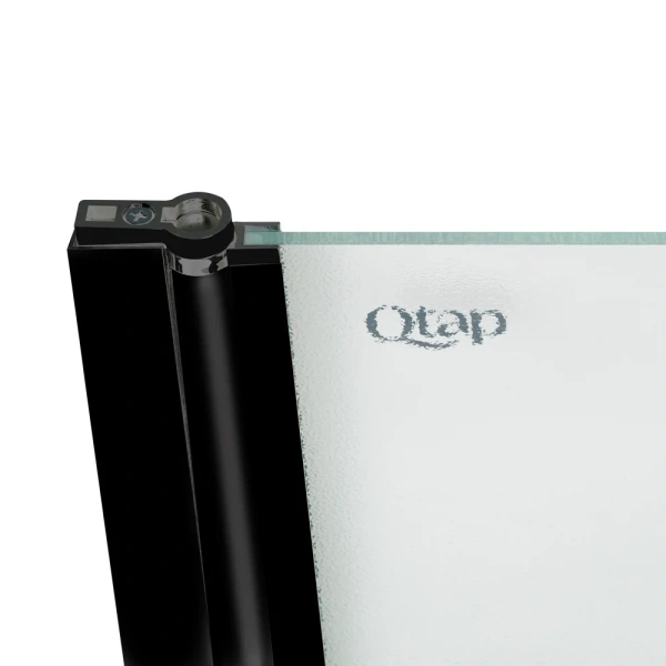 Штора на ванну Qtap Standard скло Pear 6 мм, 75х140 см, ліва
