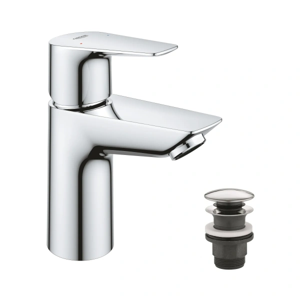 Змішувач для раковини Grohe QuickFix Start Edge S-Size з донним клапаном