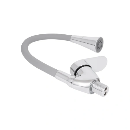 Фото Змішувач для кухні Lidz Tani 008F3 з гнучким виливом (k40) Chrome/Grey