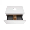 Тумба підлогова Qtap Robin 600х616х437 White/Whitish oak зі стільницею