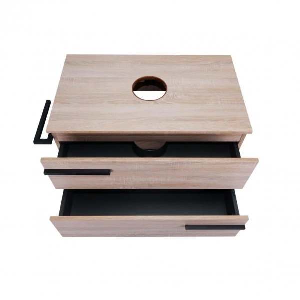 Тумба для пола Qtap Taurus 800х616х437 Whitish oak зі стільницею