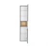 Пенал підвісний Qtap Robin 350х1650х316 Graphite/Whitish
