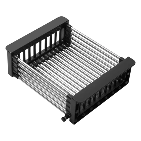 Фото Кухонна мийка Kroner KRP Schwarze - 7848LHM PVD (3.0/1.0 мм) крило праворуч