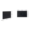 Клавіша змиву Qtap Standard 152x236x28 мм, Matt Black, лінійна