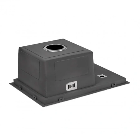 Фото Кухонна мийка з кришкою та омивачем Qtap DC5638 Satin 3.0/1.2 мм