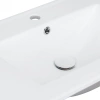 Раковина врізна прямокутна Qtap 910x470x180 White з донним клапаном