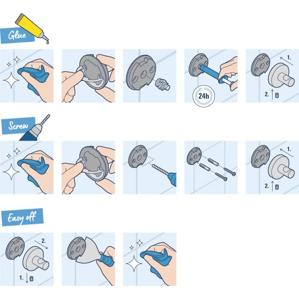 Гачок для ванної кімнати Grohe QuickFix Start