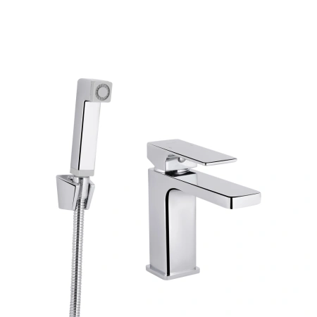 Змішувач для раковини з гігієнічним душем Qtap Gemini