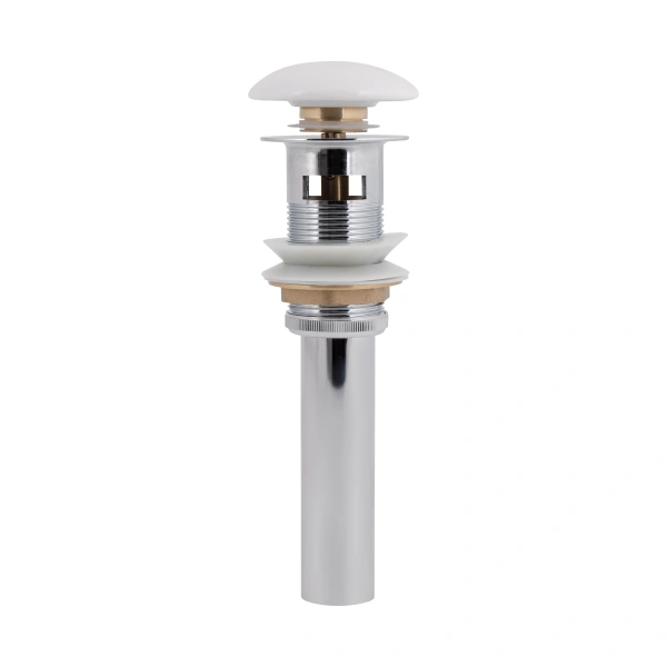 Донний клапан для раковини Qtap PU02O 225х70х70 White з переливом