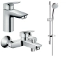 Набір змішувачів для ванни 3 в 1 HANSGROHE LOGIS 100