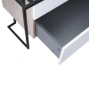 Тумба підлогова Qtap Taurus 700х616х437 White/Whitish oak зі стільницею