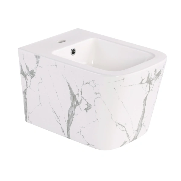Біде підвісне Qtap Tern 520x350x330 мм, Marble