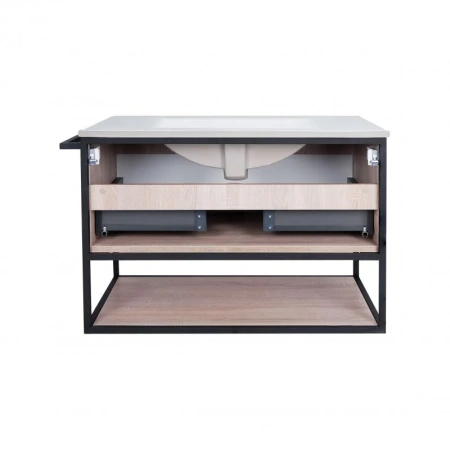 Комплект Qtap Taurus 800х580х437 White/Whitish oak підвісна тумба + раковина врізна
