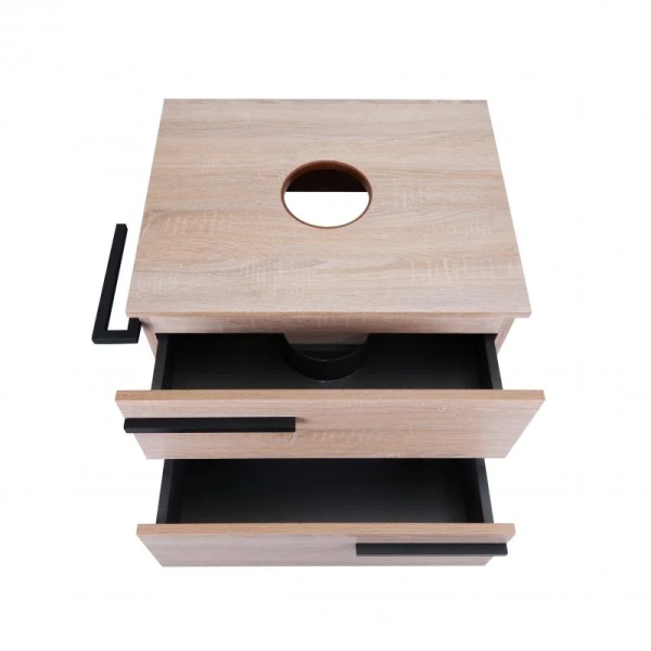 Тумба для підлоги Qtap Taurus 600х616х437 Whitish oak зі стільницею