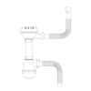 Сифон для кухонної мийки Kroner KRP Siphon - 011 3 1/2"х50/40 мм