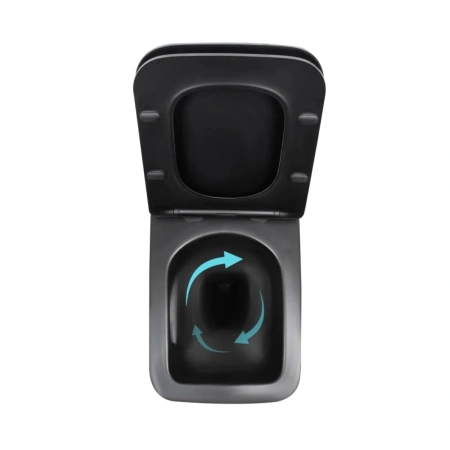 Готове рішення Qtap для ванної кімнати: підвісний унітаз Gemini Ultra Quiet 520x360x350 + комплект інсталяції Standard (кругла клавіша Black)