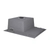 Фото Кухонна мийка з нержавіючої сталі 63*50R крило праворуч Brushed Steel 3,0/1,0 мм Lidz