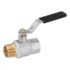 Кран кульовий Kroner 3/4" ВЗ PN40 ручка, нікельований