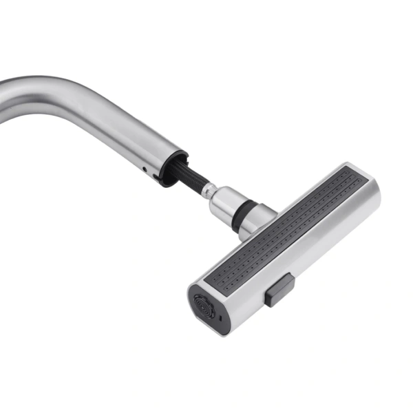 Змішувач для кухні з висувним виливом Kroner KRP Edelstahl Klassisch - ESG03918