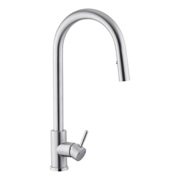 Змішувач для кухні з висувним виливом Kroner KRP Edelstahl Klassisch - ESG03915