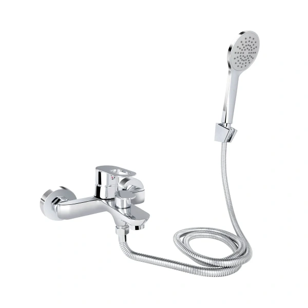 Змішувач для ванни Lidz Latwa 006 (з душовим гарнітуром) (k35) Chrome