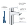 Фото Набір змішувачів 4 в 1 для ванної кімнати та кухні Grohe QuickFix Start M-Size