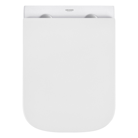 Унітаз підвісний безобідковий Kroner Eifel WHI493436 RIMLESS з сидінням Slim Duroplast / Soft-close 