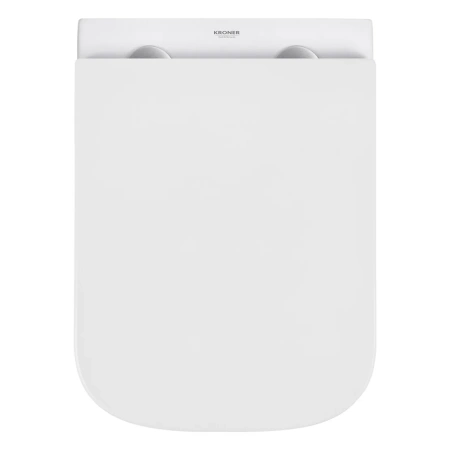 Унітаз підвісний безобідковий Kroner Eifel WHI493436 RIMLESS з сидінням Slim Duroplast / Soft-close