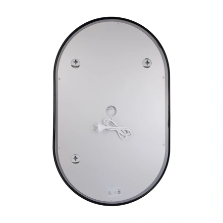 Дзеркало Qtap Scorpio (SC1) з LED-підсвічуванням Touch, з антизапотіванням, з димером, рег. темп. кольору (3000-6500K) Black