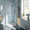 Фото Набір змішувачів Grohe Quickfix термостат для душу з душовим гарнітуром Precision Flow THM та змішувач для раковини StartEdge S-Size