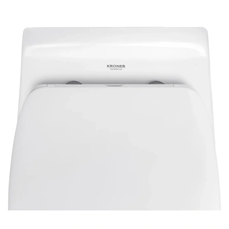 Унітаз підвісний безобідковий Kroner Oker WHI533536 RIMLESS з сидінням