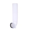 Кутова трубка змиву Qtap 82х74х262 мм White для інсталяції Standard