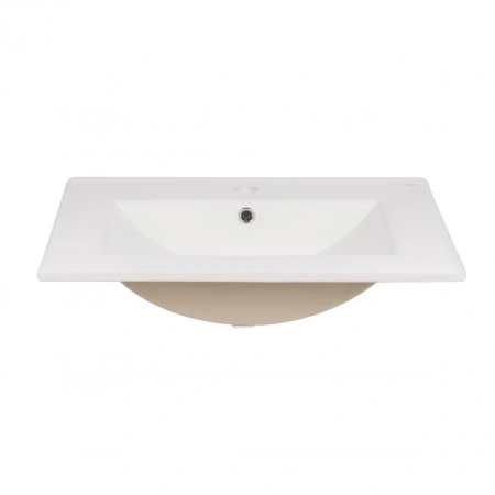 Комплект Qtap Taurus 600х800х437 Whitish oak тумба для пола + раковина врізна